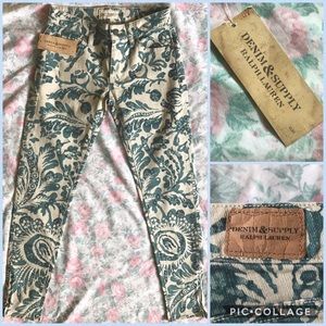 NWT Ralph Lauren Denim & printed jeans